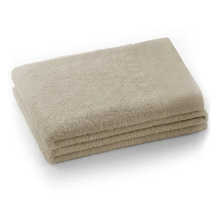 Asciugamano Amari Tipo terry, in cotone, beige, 50×100 cm
