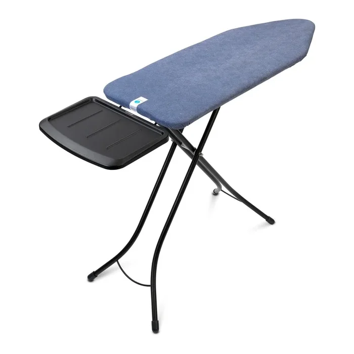 Asse da stiro Denim Blue C Con supporto per ferro a vapore/con altezza regolabile, blu, 124×45 cm