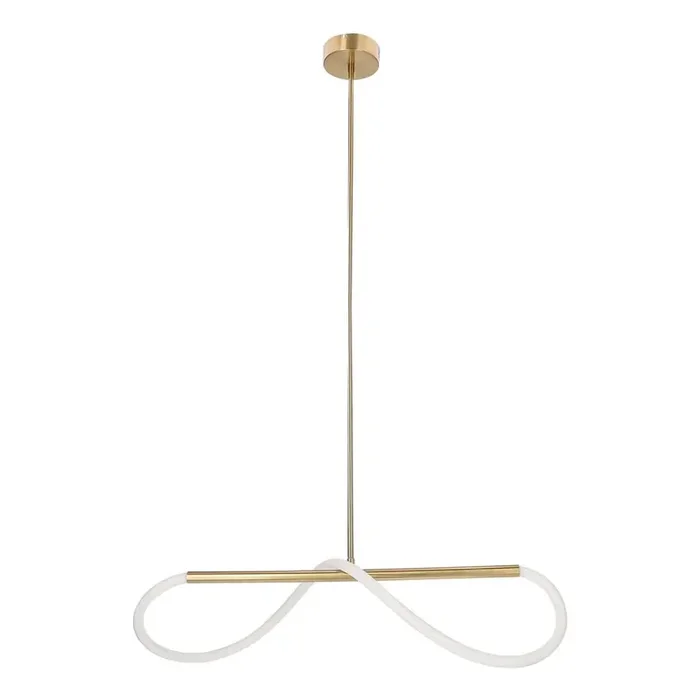 Candellux LightingLampadario SupremeLED, in metallo, dorato, 15×80 cm, altezza totale 120 cm