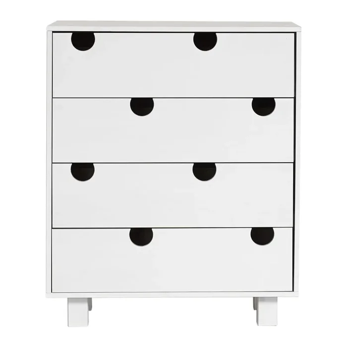 Cassettiera Trattamento della superficie: laccatura, con trama opaca, bianca, larghezza totale 75 cm, altezza totale 90 cm, profondità totale 40 cm