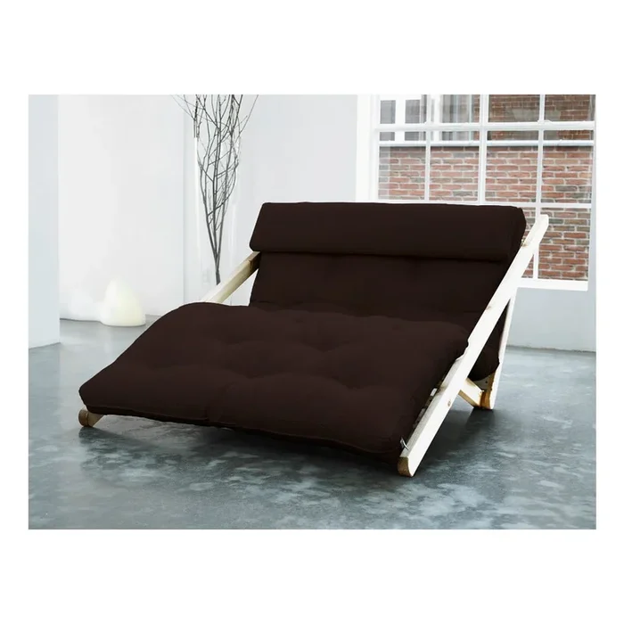 Chaise longue Marrone, larghezza totale 130 cm, peso 34 kg