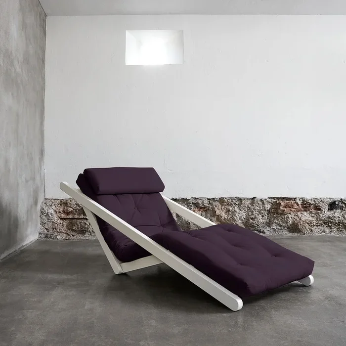 Chaise longue Viola, larghezza totale 80 cm, peso 25 kg