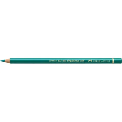 FABER-CASTELL – Matite colorate permanenti faber castell polychromos mina 3,8 mm conf. 6 pezzi – verde cromo ossido ardente – 110276