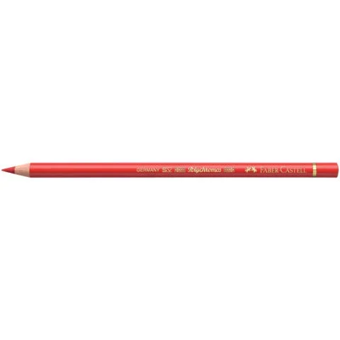 FABER-CASTELL – Matite colorate permanenti faber castell polychromos mina 3,8 mm conf. 6 pezzi – rosso geranio chiaro – 110121