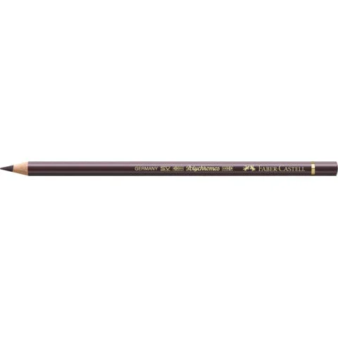 FABER-CASTELL – Matite colorate permanenti faber castell polychromos mina 3,8 mm conf. 6 pezzi – noce – 110177