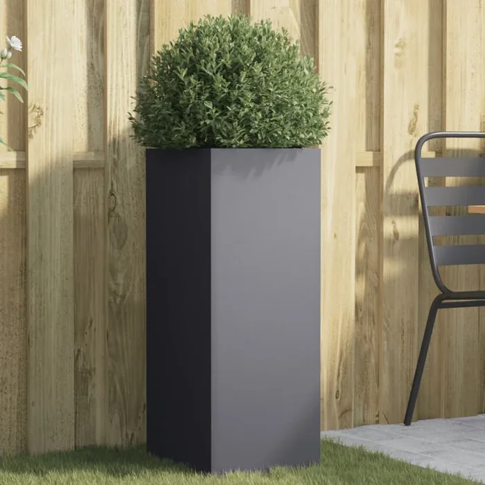 Fioriera Antracite 32x29x75 cm in Acciaio 841573