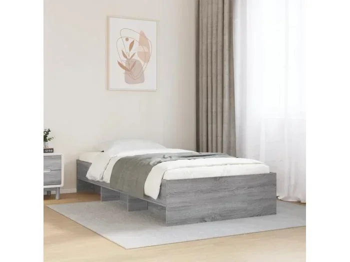 Giroletto Grigio Sonoma 90×190 cm in Legno Multistrato