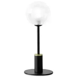 Miloox Cosmo lampada da tavolo 1×40 W nero-trasparente 1744.171