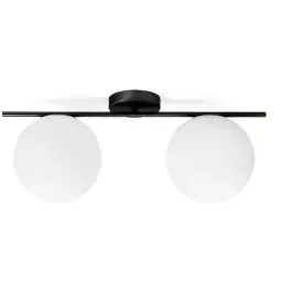 Miloox Jugen Black lampada da soffitto 2×40 W bianco-nero 1744.201