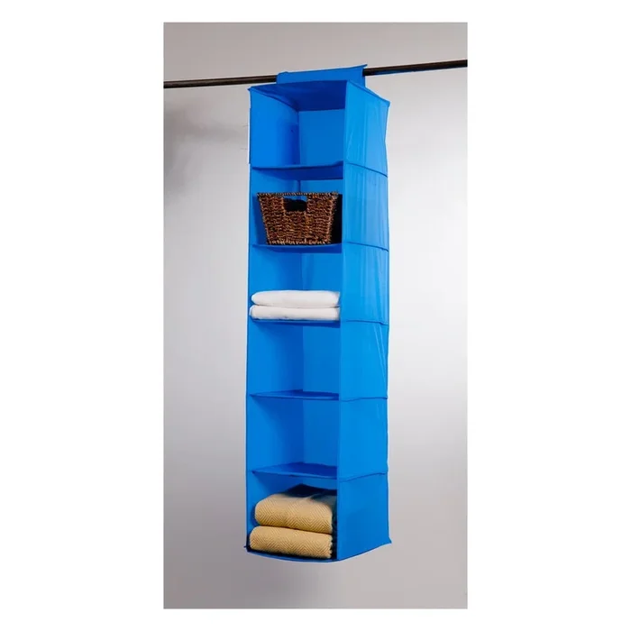 Organizer da bagno Blu, altezza totale 128 cm