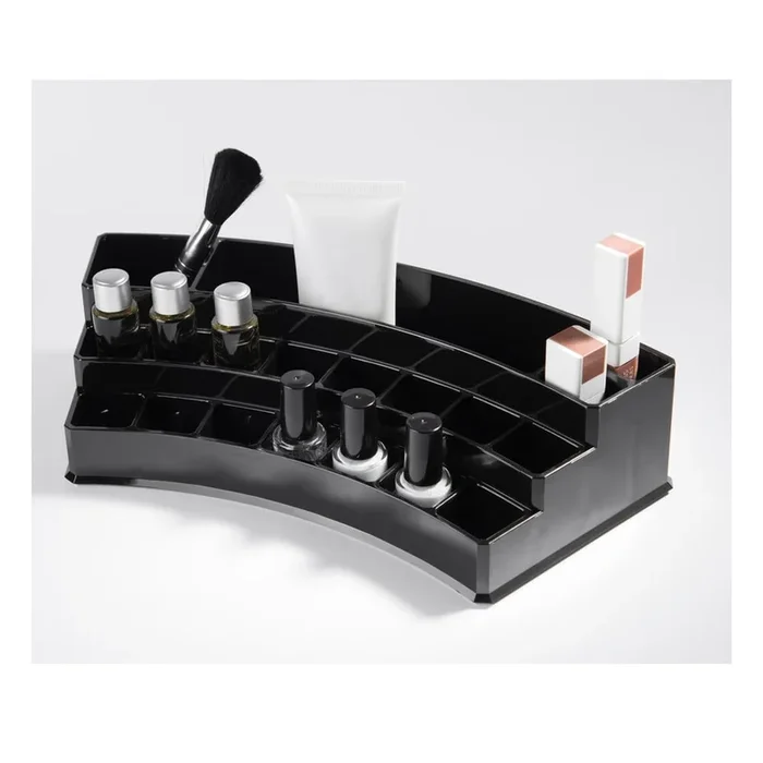 Organizer da bagno Nero, altezza totale 14,5 cm