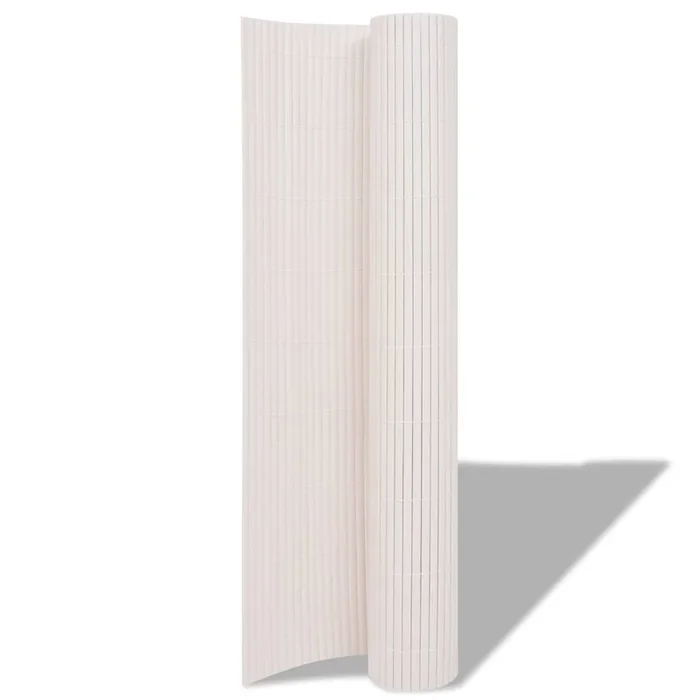 Recinzione da Giardino a Doppio Lato 90×300 cm Bianca 43622