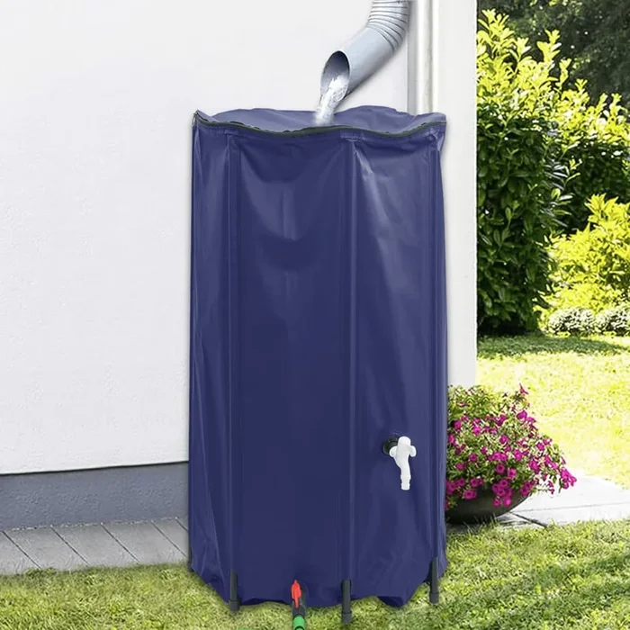 Serbatoio Acqua con Rubinetto Pieghevole 380 L in PVC 156014