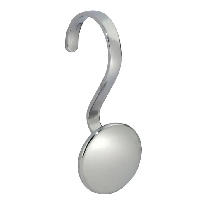 Set di ganci Forma 12 pz, da appendere, in acciaio, argentati