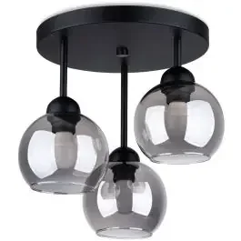 Sollux Lighting Alino lampada da soffitto 1×60 W nero SL1140