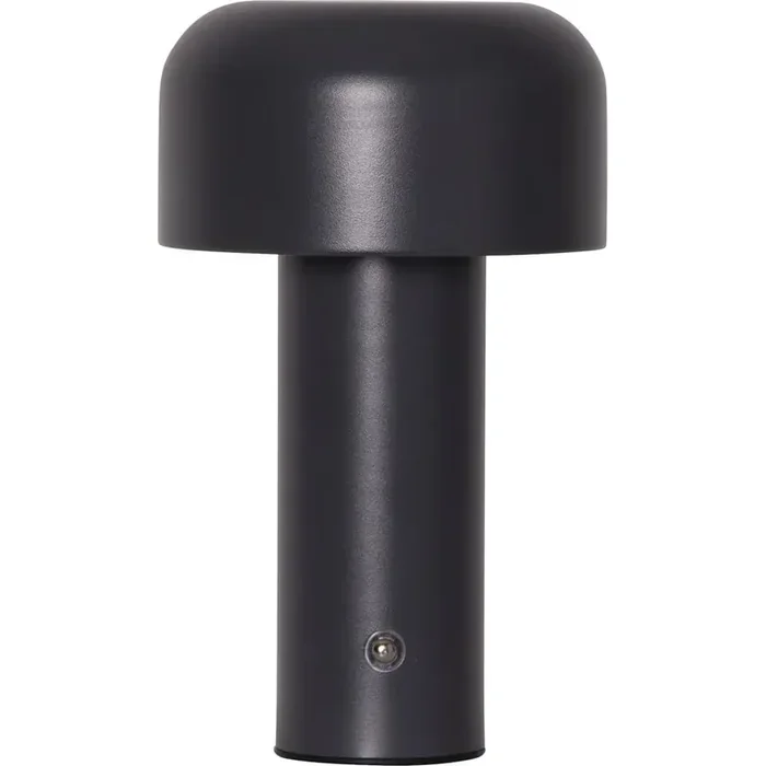 Star TradingLampada da tavolo BobbyLED, in metallo, con ricarica USB, grigia, altezza totale 21,5 cm