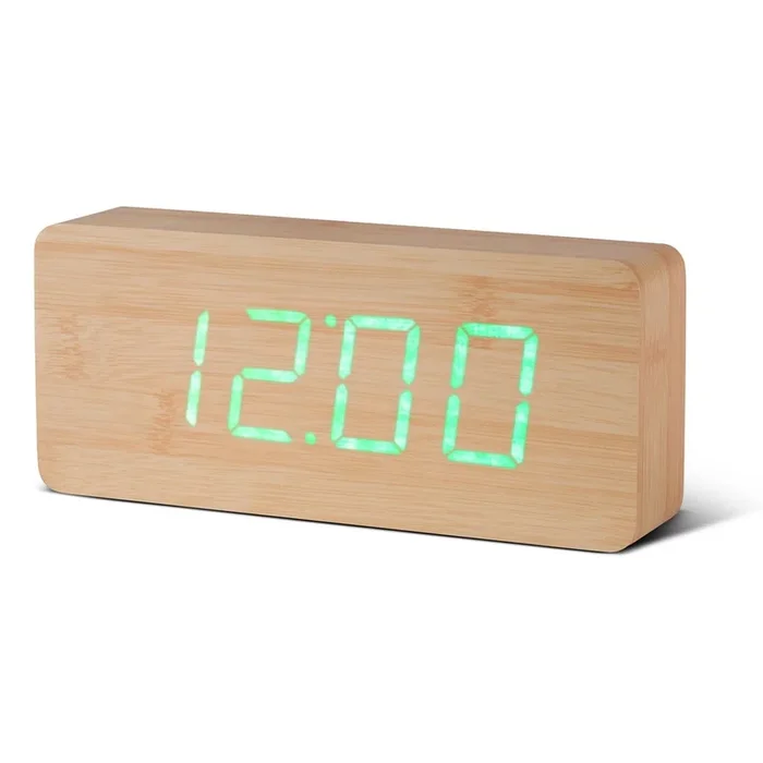 Sveglia Slab Click Digitale, 5×21 cm, altezza totale 10 cm