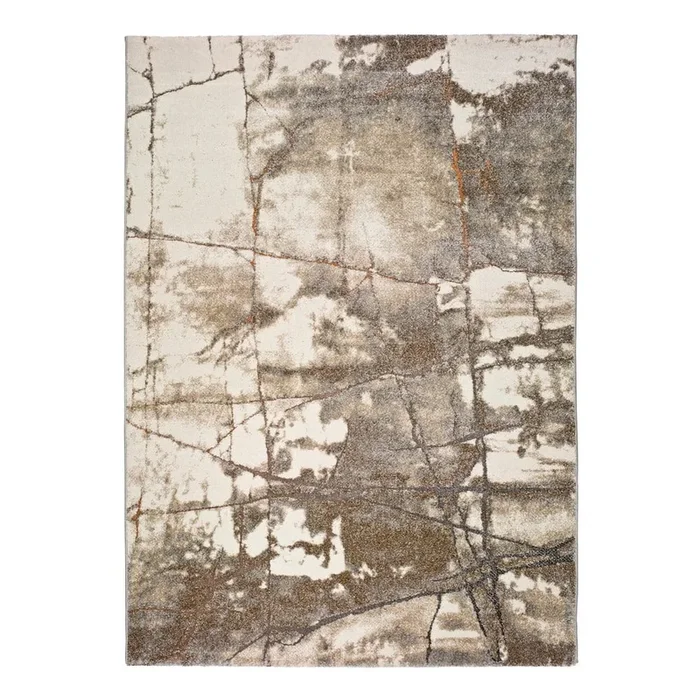 Tappeto Kael Sintetico, a pelo medio, beige, 60×120 cm