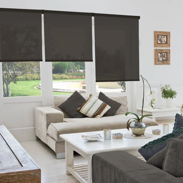 VIEWTEX Tenda a rullo Screen 10% Grado di apertura tobacco 90 x 250 cm – Made in Europe – 5 anni di garanzia